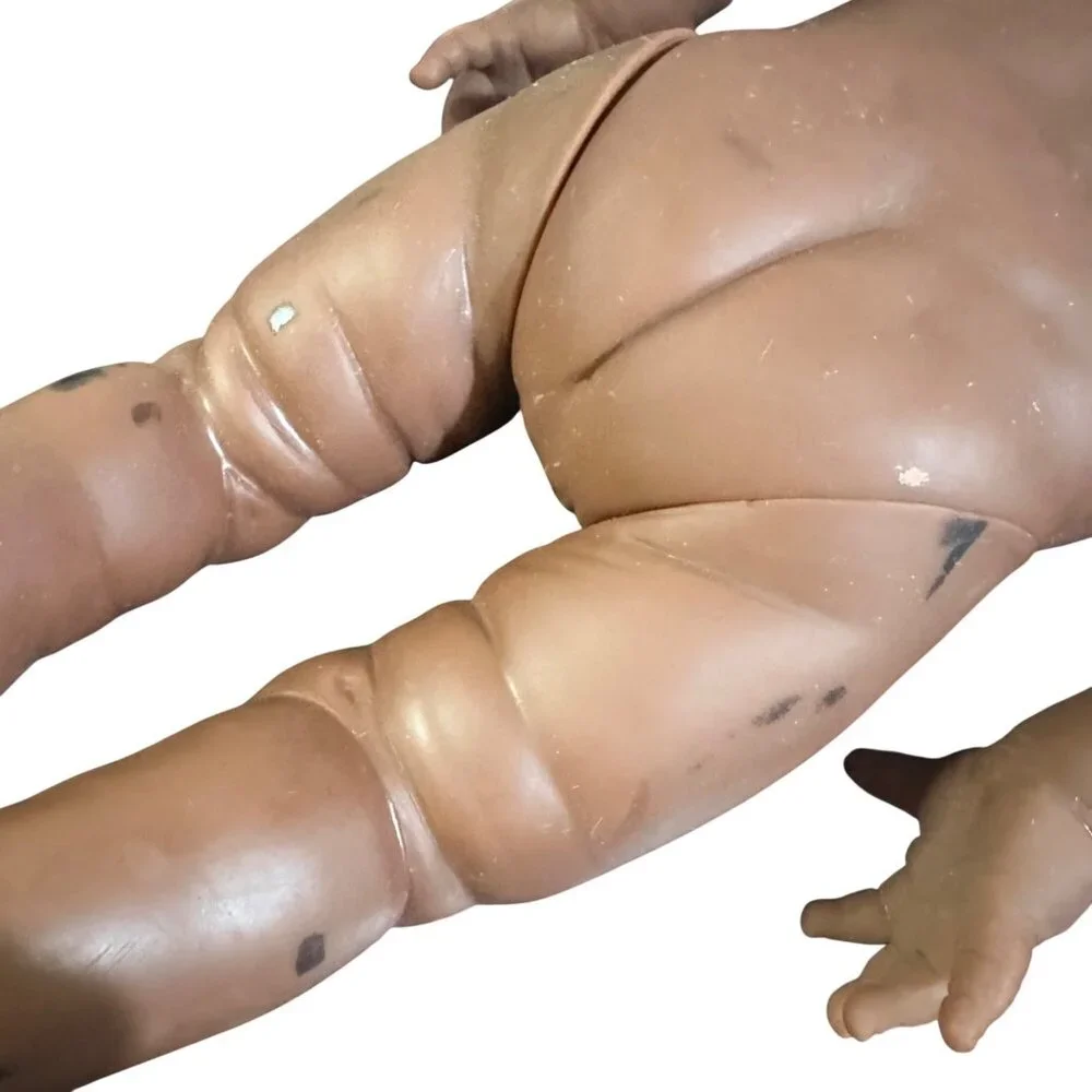 The Doll Factory Europe 15" Realistic African Baby Doll With Detailed Features & - Picture 9 of 9